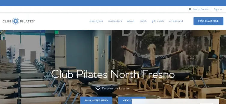 Screenshot Club Pilates