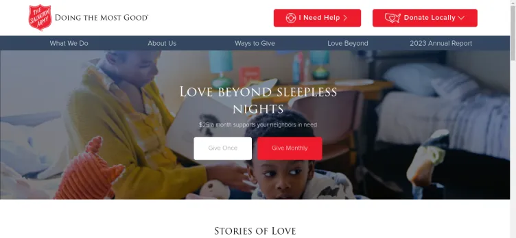 Screenshot The Salvation Army USA