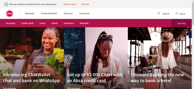 Screenshot ABSA Bank