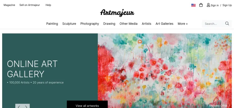 Screenshot Artmajeur