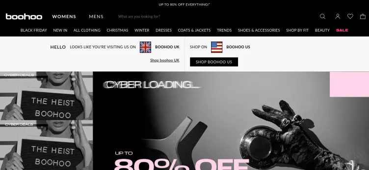 Screenshot Boohoo.com