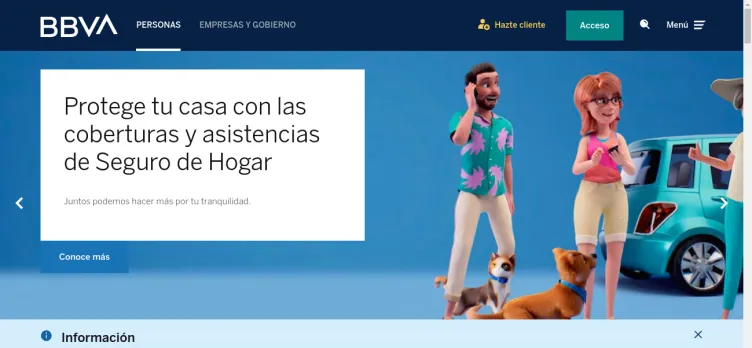 Screenshot BBVA