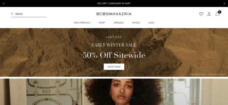 Screenshot BCBG Max Azria