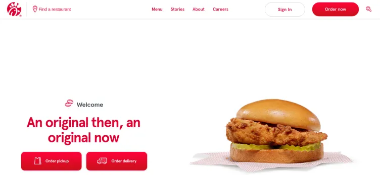 Screenshot Chick-fil-A