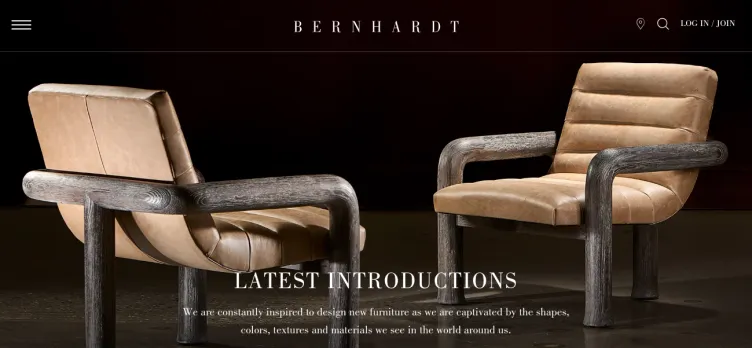 Screenshot Bernhardt Furniture