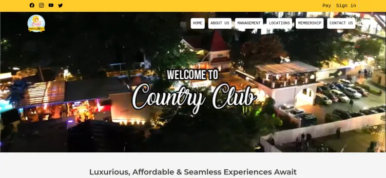 Screenshot Country Club Hospitality & Holidays