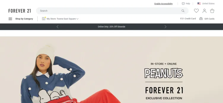 Screenshot Forever 21