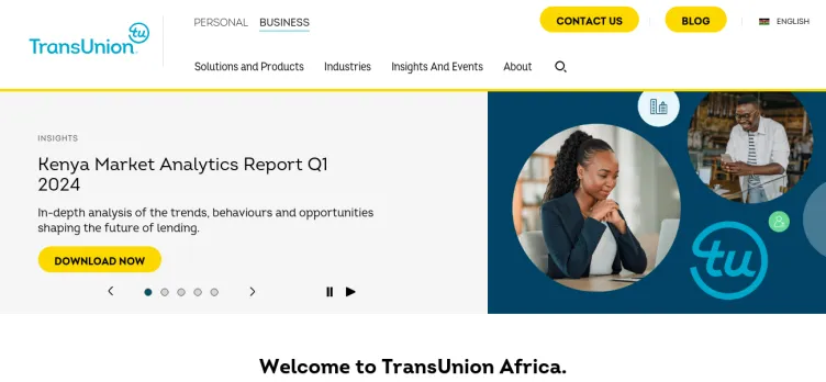 Screenshot TransUnion