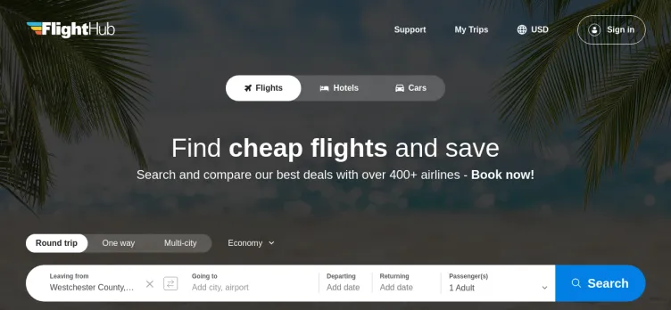 Screenshot FlightHub