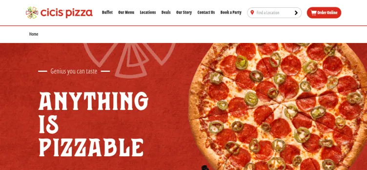 Screenshot CiCi's Pizza