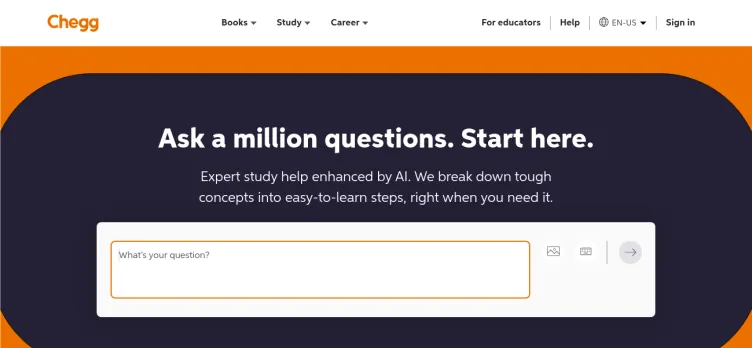 Screenshot Chegg