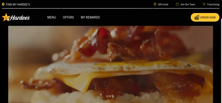 Screenshot Hardee's Restaurants