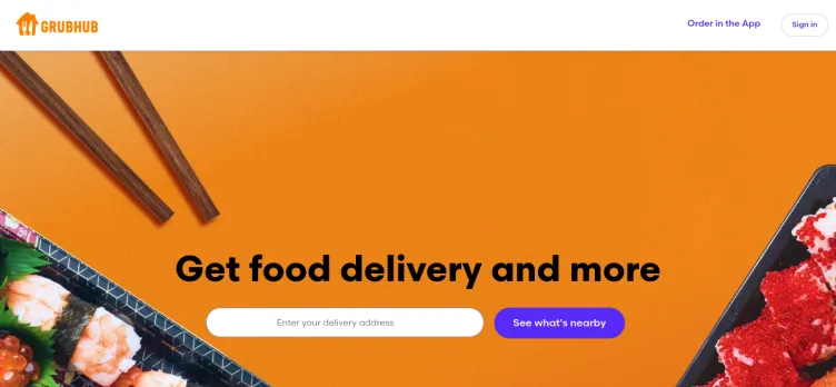 Screenshot GrubHub