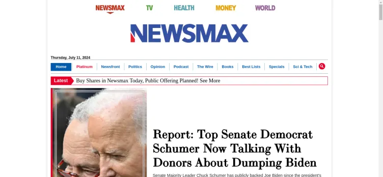 Screenshot Newsmax Media