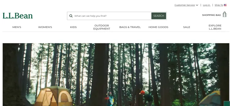 Screenshot L.L.Bean