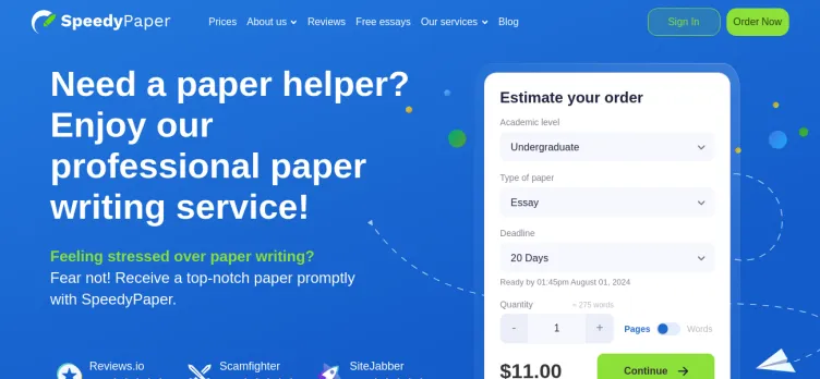 Screenshot SpeedyPaper