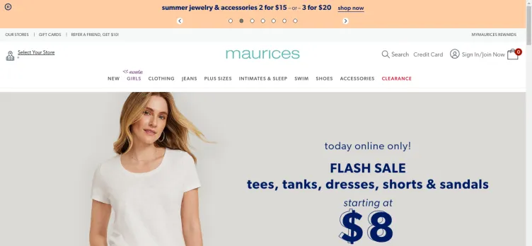 Screenshot Maurices