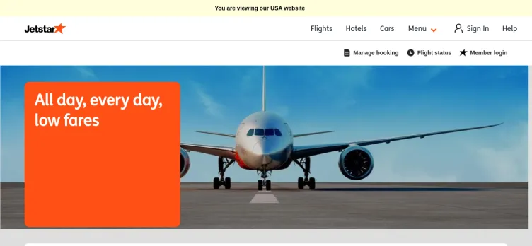 Screenshot Jetstar Airways