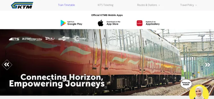 Screenshot KTM / Keretapi Tanah Melayu