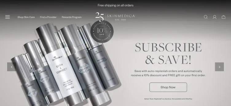 Screenshot SkinMedica