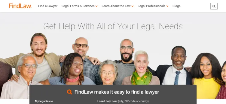 Screenshot Findlaw