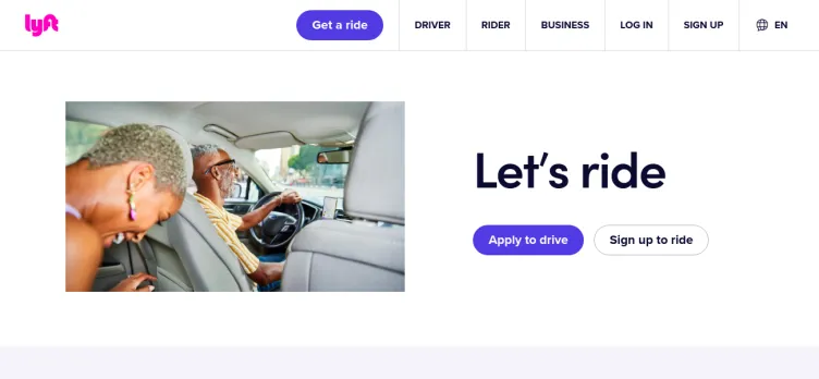 Screenshot Lyft