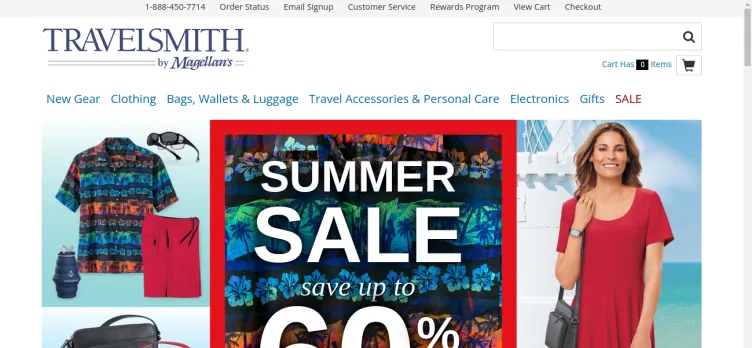 Screenshot TravelSmith Outfitters