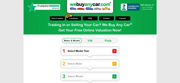 Screenshot We Buy Any Car