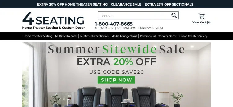 Screenshot 4seating.com