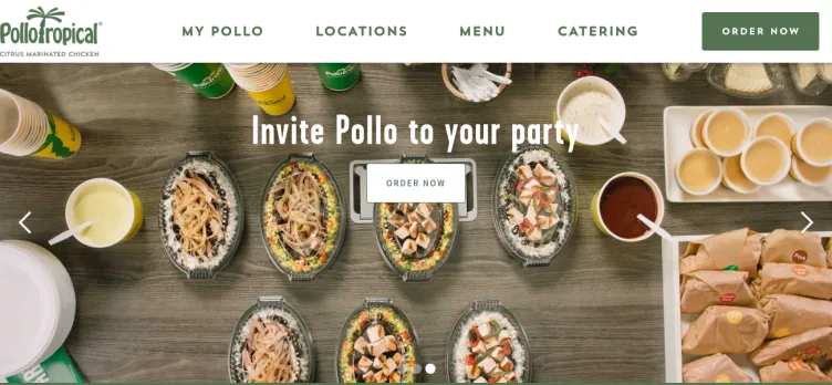 Screenshot Pollo Tropical