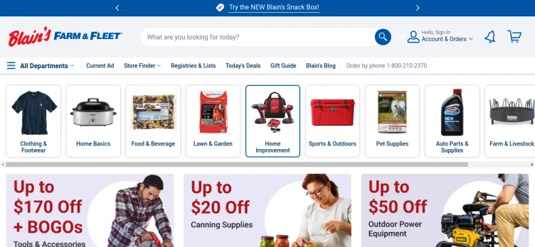 Screenshot Blain's Farm & Fleet / Blain Supply