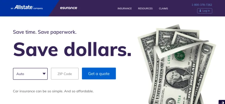 Screenshot Esurance