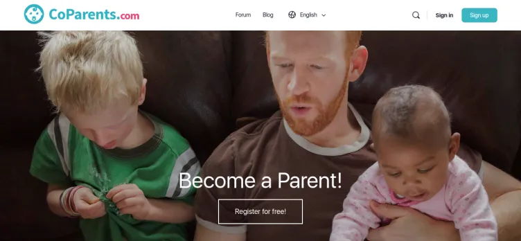 Screenshot CoParents.com