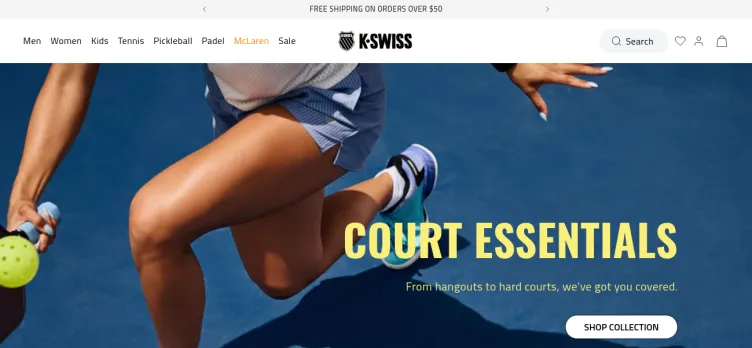 Screenshot K-Swiss Shoes