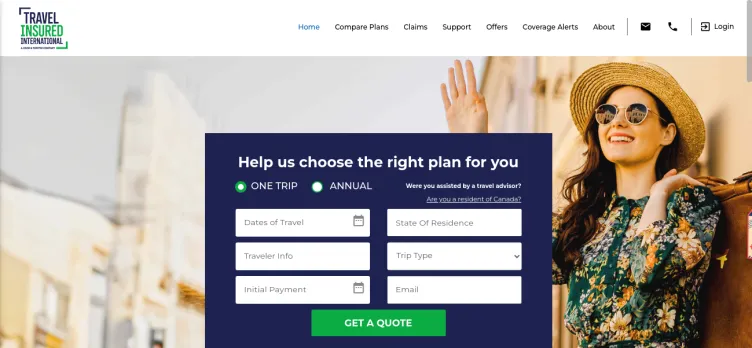 Screenshot Travel Insured International