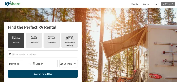 Screenshot RVshare