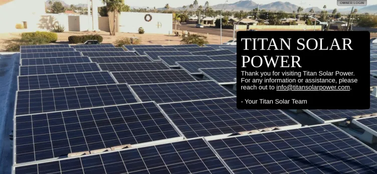 Screenshot Titan Solar Power