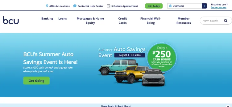 Screenshot Baxter Credit Union