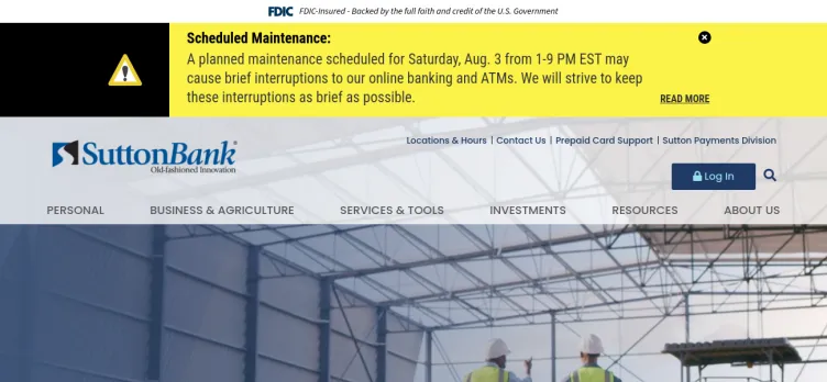 Screenshot Sutton State Bank