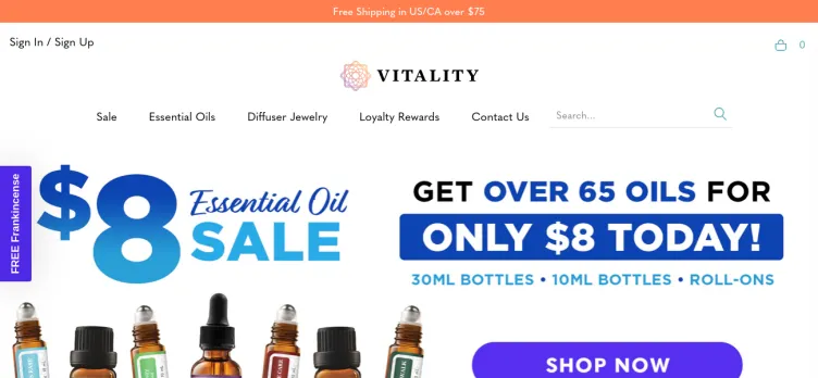 Screenshot Vitality Extracts