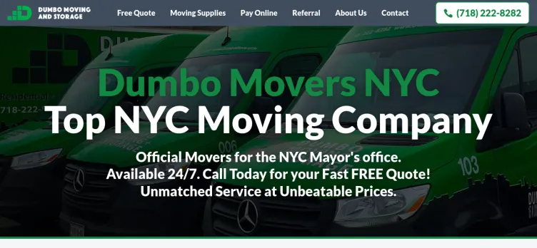 Screenshot Dumbo Moving & Storage