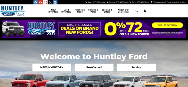 Screenshot Huntley Ford