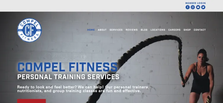 Screenshot Compel Fitness