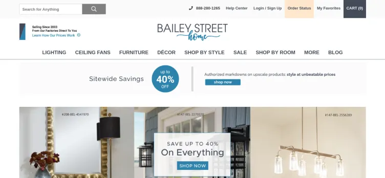 Screenshot Bailey Street Home