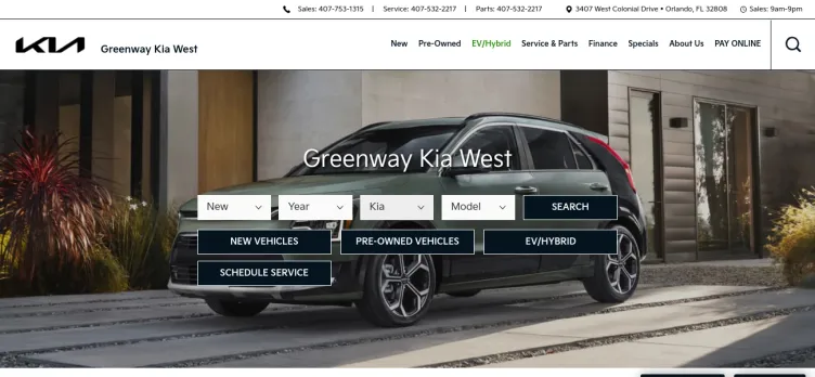 Screenshot Greenway Kia West