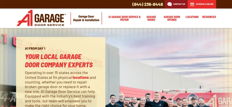 Screenshot A1 Garage Door Service