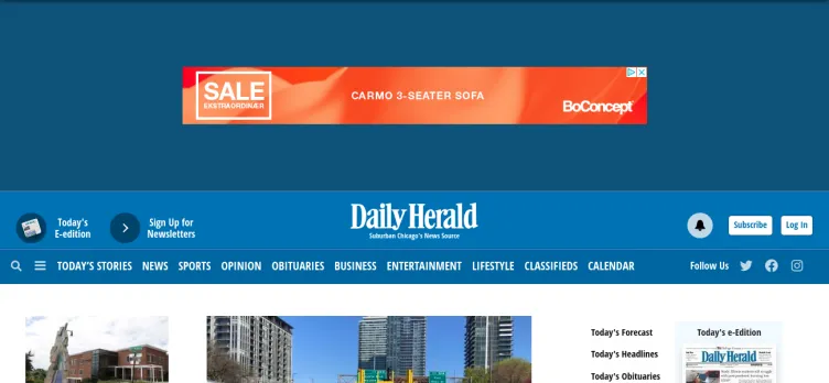 Screenshot Daily Herald Media Group