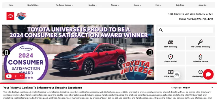 Screenshot Toyota Universe