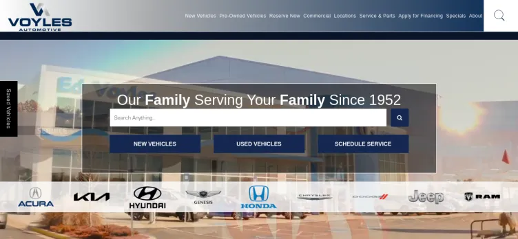 Screenshot Ed Voyles Hyundai / Kia