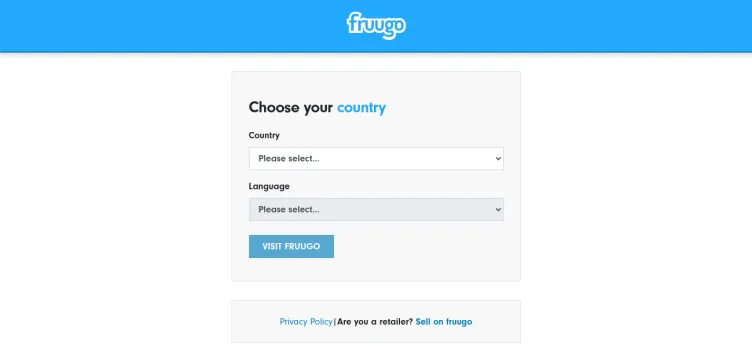 Screenshot Fruugo